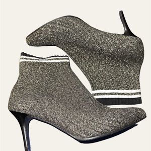 Stuart Weitzman Gold Waverly Sock/Booties